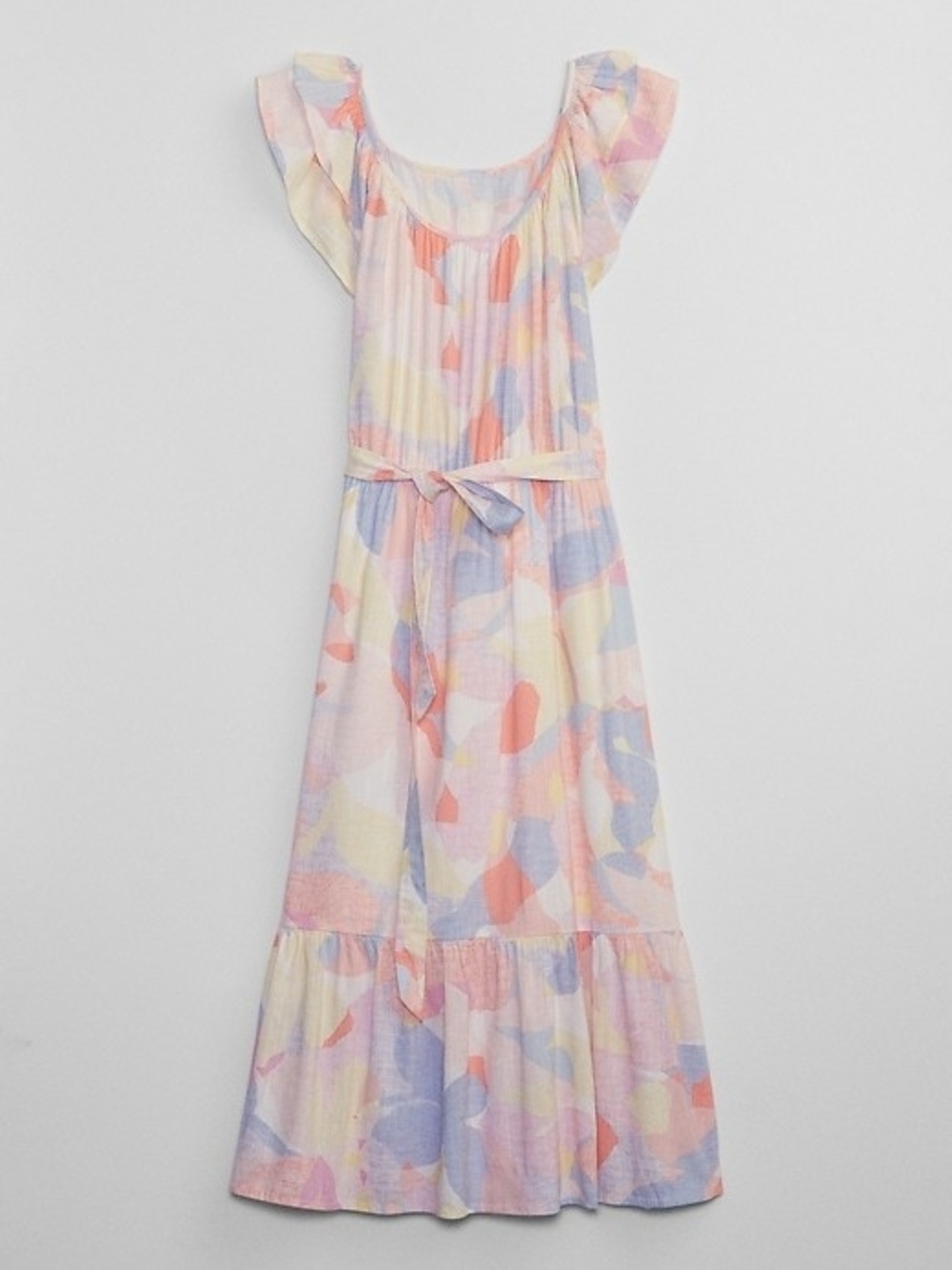 GAP Pastel Midi Dress With Flutter Sleeves